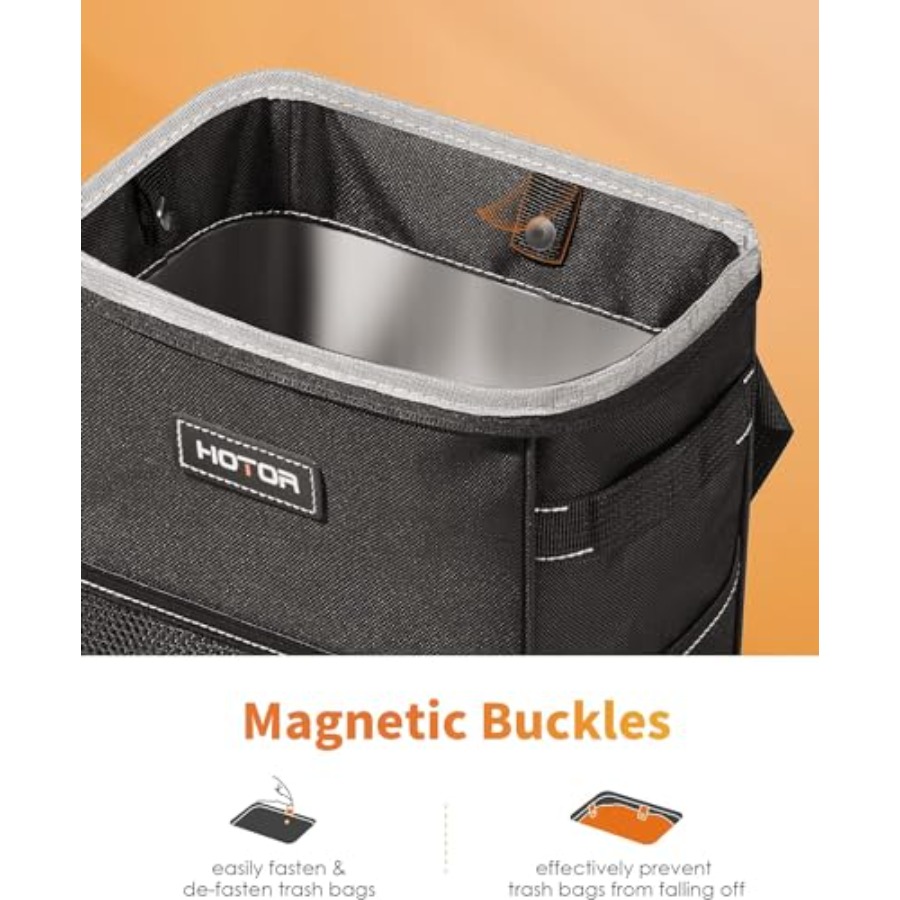 Poubelle de voiture avec couve - Waterproof Car Trash Can With Lid avis et prix