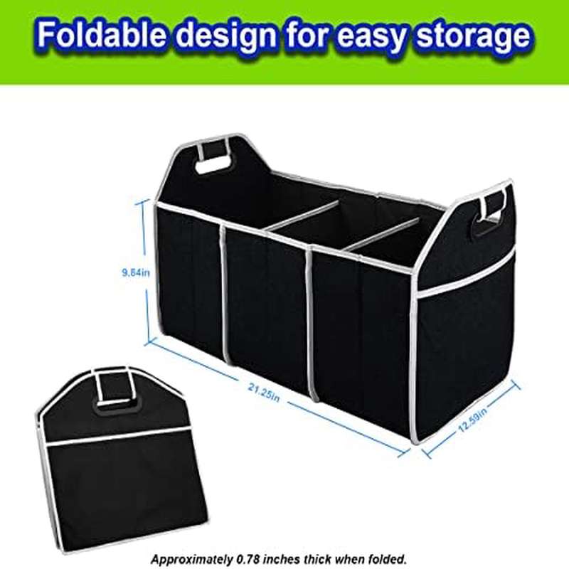 Organisateur de coffre de voit - Car Trunk Organizer Foldable Storage Box avis et prix