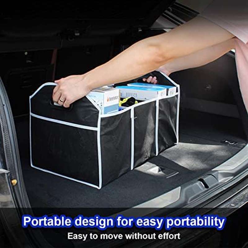 Organisateur de coffre de voit - Car Trunk Organizer Foldable Storage Box avis et prix