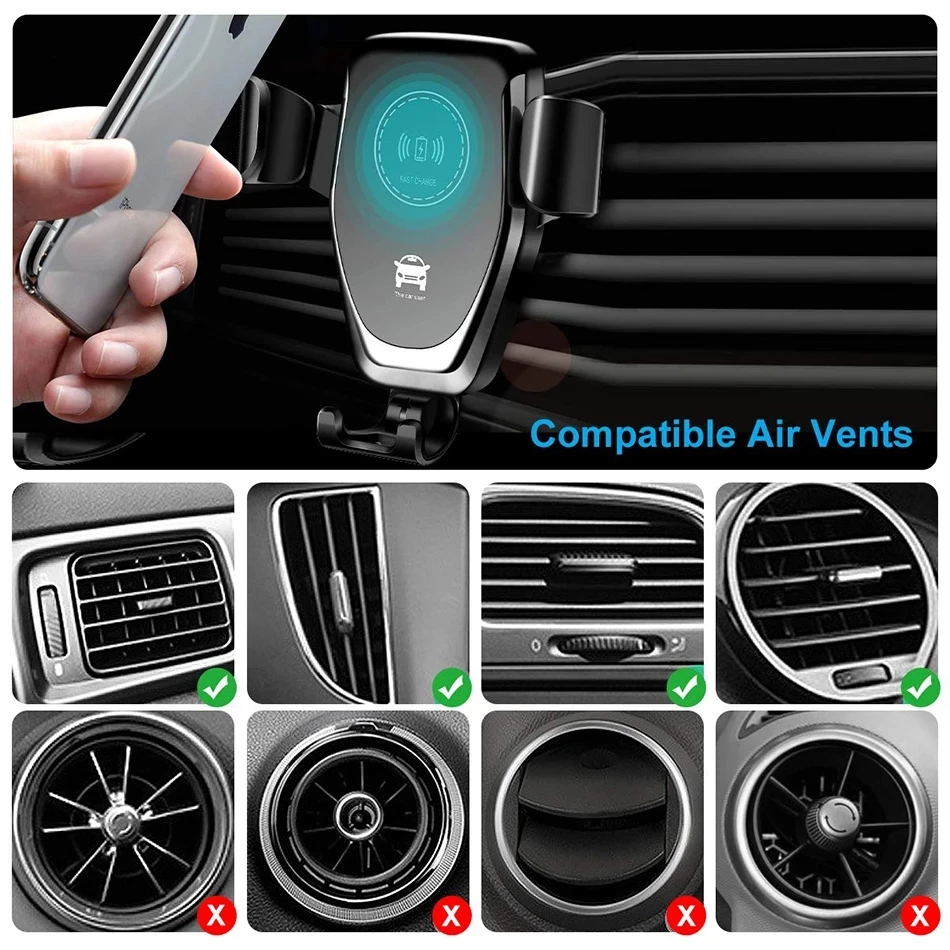 VIKEFON Chargeur de voiture sa - Wireless Car Charger Mount Fast Charging avis et prix