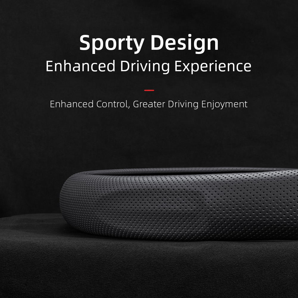 Housse de volant de voiture en - Car Steering Wheel Cover Anti Slip Breathable avis et prix