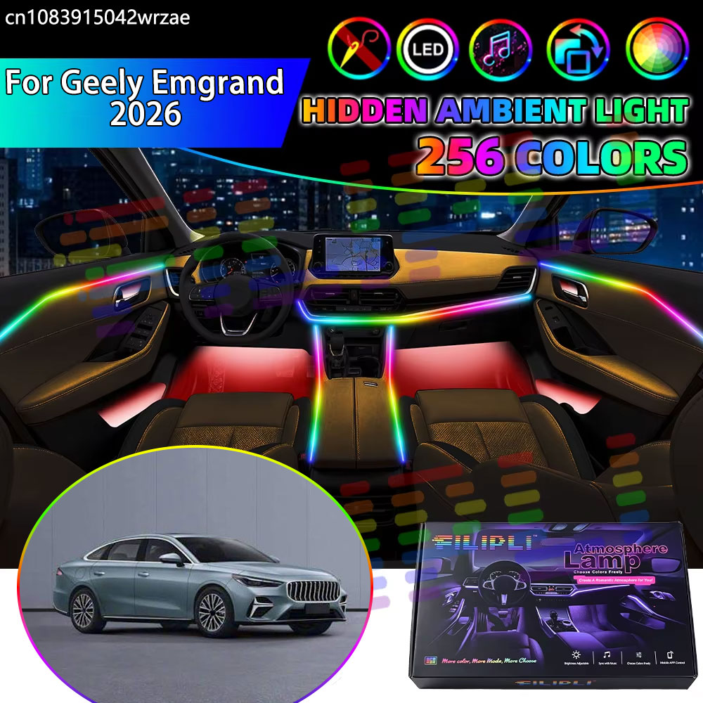 Pour Geely Emgrand 2026 MK5 SS - Led Ambient Interior Car Lights App Control avis et prix
