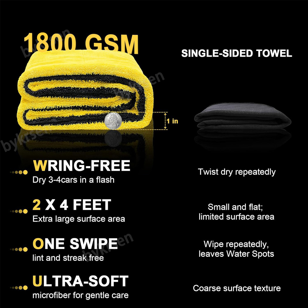 Serviette en microfibre pour v - Microfiber Car Drying Towel Super Absorbent avis et prix