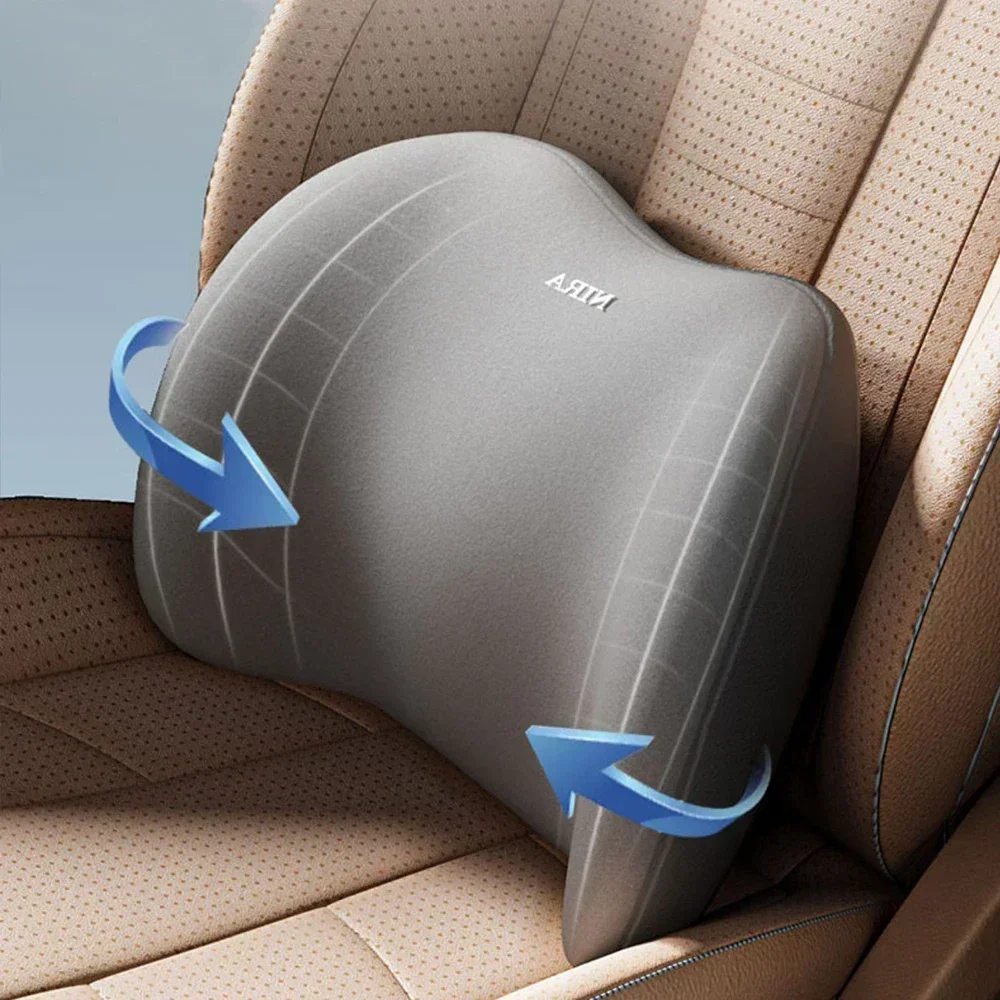 Coussin de siège de voiture er - Memory Foam Car Neck Pillow Lumbar Support avis et prix
