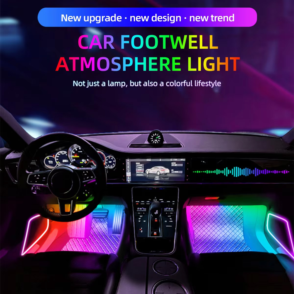 Bande lumineuse LED pour voitu - Led Ambient Interior Car Lights App Control avis et prix