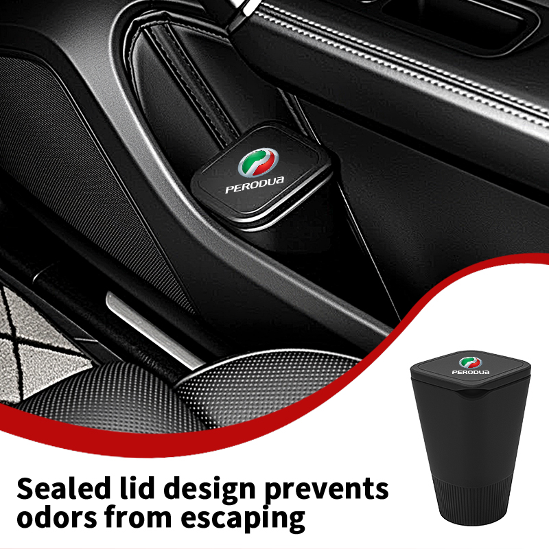 Poubelle de rangement pour por - Waterproof Car Trash Can With Lid avis et prix